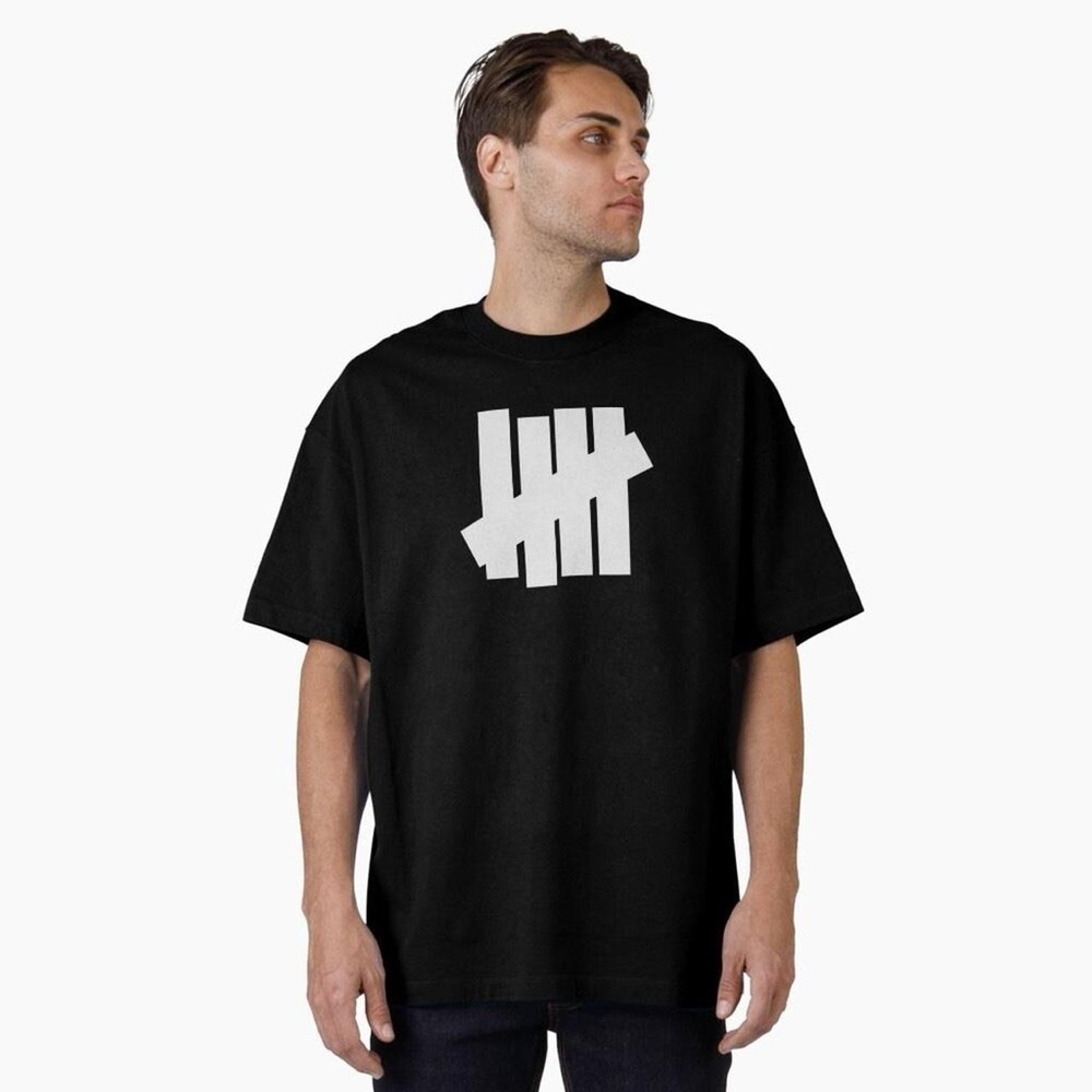 Undefeated Black and White Short Sleeve Tee